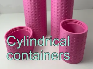 Cylindrical Containers for Skewer Sticks, Straws