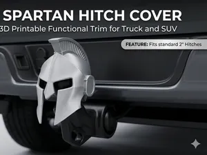 Spartan Helmet Trailer Hitch Cover