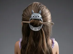 Totoro Hair Pin & Buckle Set–Ghibli Hair Accessory