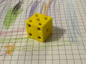 3D-gedruckter Spielwürfel