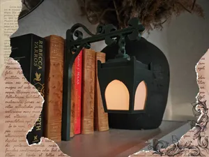 Large Hanging Bookshelf Lantern Book Nook - KC007