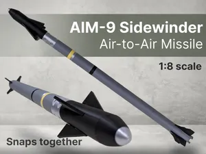 AIM-9X Sidewinder Air-to-Air Missile 1:8, Snap Fit