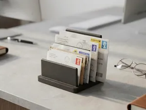 Minimalist Desk Organizer & Letter Holder
