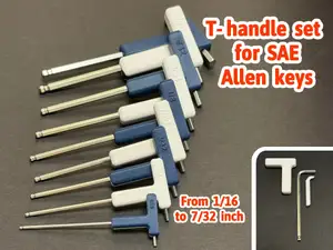 T-handle for SAE Allen / Hex keys 1/16 - 7/32 inch