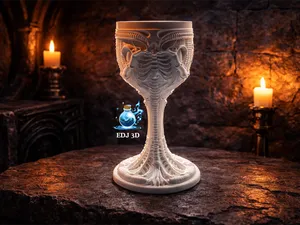 Gothic Chalice & Vase/Planter Biomech-Giger Decor