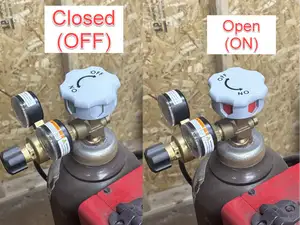 Gas Cylinder Valve Position Indicator