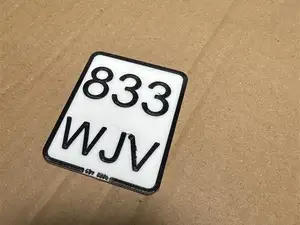 escooter kennzeichen 3d modell nicht für stvo