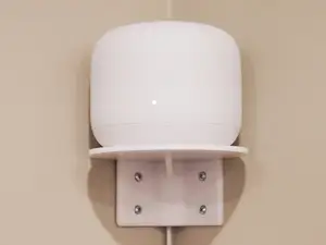 Corner Shelf with Cable Slot (Nest Alexa WiFi Etc)