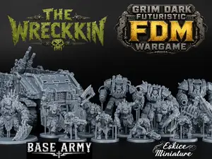 The Wreckkin Ork, BASE ARMY- 32mm grimdark wargame