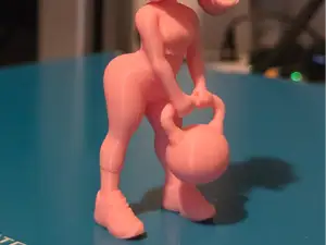Fit Gym Girl with Kettle Bell