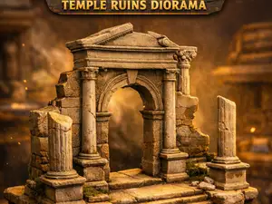 Temple Ruins Diorama – Epic 3D Print