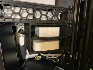 Double half shelf for 10 inch server rack