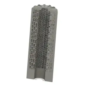Airsoft suppressor with INTEGRATED SILENCING MEDIA