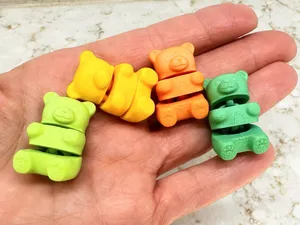 Mini Articulated Gummy Bears for Valentine's Day