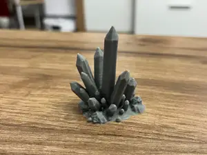 Miniature crystal cluster terrain