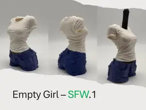 【空空女生(EmptyGirl)笔筒-白T牛仔】SFW.1
