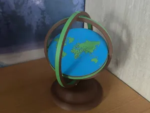 flat earth globe