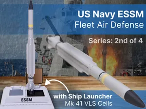 US Navy's ESSM Air Defense Missile with VLS Launch