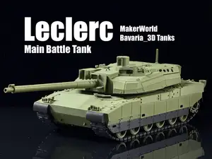 French Leclerc Tank Movable Gun Barrel 1/35 Scale
