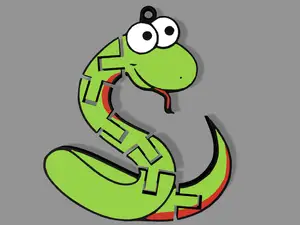 Flexi Keychain Snake