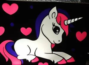Valentines  Day Unicorn Light Box