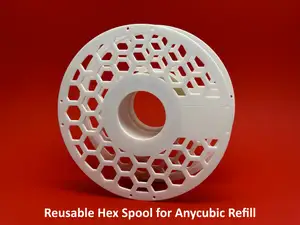 Reusable Hex Spool for Anycubic Refill