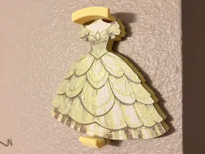 Golden Ballroom Princess Gown Ear, Bag & Accessory