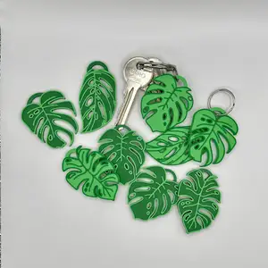 Exotic Monstera Leaf Keychain
