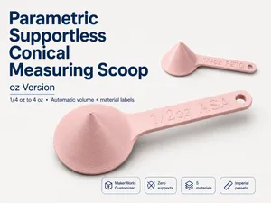 Parametric Measuring Scoop Generator – OZ Version