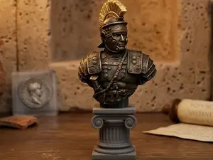 Miniatura Busto Legionario Antica Roma (alto13 cm)