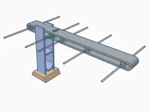 Yagi-Uda 868MHz LoRa Antenna for 1.5mm² Wire