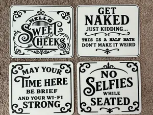 FUNNY BATHROOM SIGNS