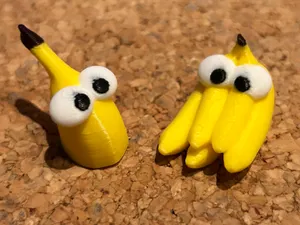 Banane-Magnet mit großen Augen