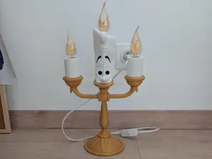 Lampe lumière la belle et la bête