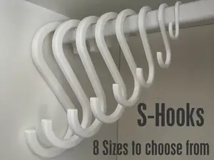 S Hooks Hangers - Heavy duty - Wardrobe s-hook