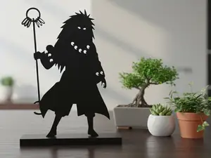 Madara Uchiha 3D Print Silhouette 103