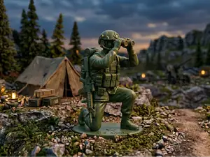 Army Scout Pack: 4-Piece Figure Set