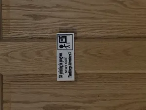 3d printing in progress sign