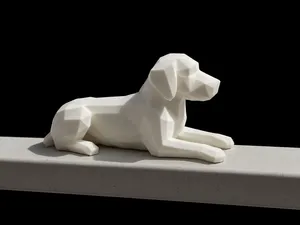 Geometric Labrador Retriever Sculpture – Decor
