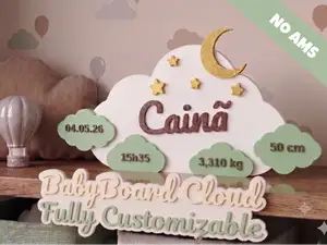 BabyBoard Cloud — Placa de Nascimento Paramétrica