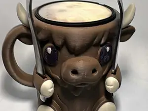 Pint Ice Cream Holder - Highland Cow