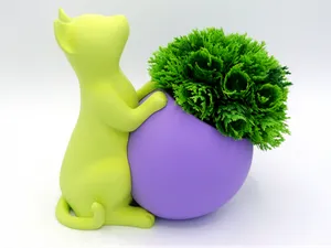 Cat Planter v3 - Multi Part