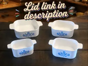 Vintage Corning Ware Casserole Dish Set of 4 Sizes