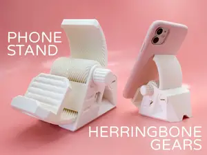 Internal Gear Phone Stand by Pork3D.com