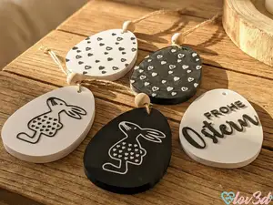 Modern Easter Egg Tags - 3 Minimalist Designs