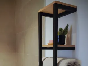 Modern towel rack