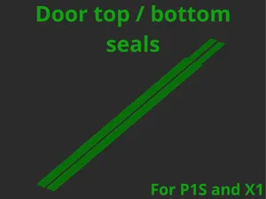 P1 / X1 series - Glass door top and bottom seals