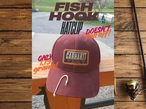 fishhook hat clip