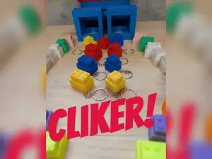 Porte clé Clicker Brique / brick 1, 4 & 6 plots