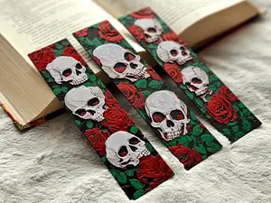 Skulls N' Roses - Bookmarks Set